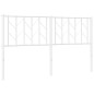 vidaXL Cabecero de metal blanco 150 cm