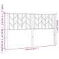 vidaXL Cabecero de metal blanco 150 cm