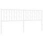 vidaXL Cabecero de metal blanco 180 cm
