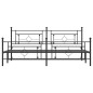 vidaXL Estructura de cama cabecero y pie de cama metal negro 193x203cm vidaXL Estructura de cama cabecero y pie de cama metal negro 193x203cm