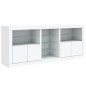 vidaXL Aparador con luces LED blanco 162x37x67 cm vidaXL Aparador con luces LED blanco 162x37x67 cm