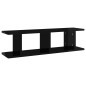 vidaXL Estantes de pared 2 uds contrachapada negro brillo 75x18x20 cm vidaXL Estantes de pared 2 uds contrachapada negro brillo 75x18x20 cm