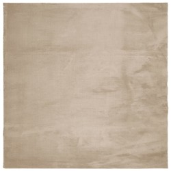 vidaXL Alfombra de pelo corto suave lavable HUARTE arena 120x120 cm