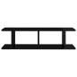 vidaXL Estantes de pared 2 uds contrachapada negro brillo 75x18x20 cm vidaXL Estantes de pared 2 uds contrachapada negro brillo 75x18x20 cm