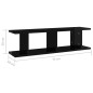 vidaXL Estantes de pared 2 uds contrachapada negro brillo 75x18x20 cm vidaXL Estantes de pared 2 uds contrachapada negro brillo 75x18x20 cm