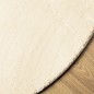 vidaXL Alfombra de pelo corto suave lavable HUARTE crema Ø 160 cm vidaXL Alfombra de pelo corto suave lavable HUARTE crema Ø 160 cm