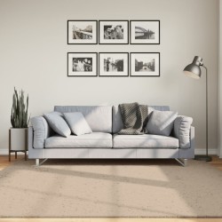vidaXL Alfombra de pelo corto suave lavable HUARTE arena 200x200 cm