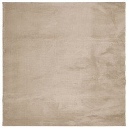 vidaXL Alfombra de pelo corto suave lavable HUARTE arena 200x200 cm