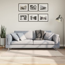 vidaXL Alfombra de pelo corto suave lavable HUARTE beige 80x150 cm