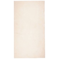 vidaXL Alfombra de pelo corto suave lavable HUARTE beige 80x150 cm