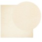 vidaXL Alfombra de pelo corto suave lavable HUARTE crema 200x200 cm