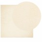 vidaXL Alfombra de pelo corto suave lavable HUARTE crema 120x120 cm vidaXL Alfombra de pelo corto suave lavable HUARTE crema 120x120 cm