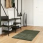 vidaXL Alfombra pelo corto suave lavable HUARTE verde bosque 60x110 cm vidaXL Alfombra pelo corto suave lavable HUARTE verde bosque 60x110 cm