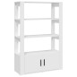 vidaXL Aparador de madera contrachapada blanco 80x30x119,5 cm vidaXL Aparador de madera contrachapada blanco 80x30x119,5 cm