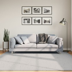 vidaXL Alfombra de pelo corto suave lavable HUARTE gris 200x200 cm