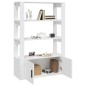 vidaXL Aparador de madera contrachapada blanco 80x30x119,5 cm vidaXL Aparador de madera contrachapada blanco 80x30x119,5 cm
