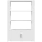 vidaXL Aparador de madera contrachapada blanco 80x30x119,5 cm vidaXL Aparador de madera contrachapada blanco 80x30x119,5 cm