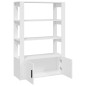 vidaXL Aparador de madera contrachapada blanco 80x30x119,5 cm vidaXL Aparador de madera contrachapada blanco 80x30x119,5 cm