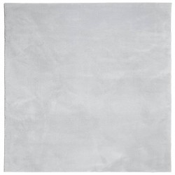 vidaXL Alfombra de pelo corto suave lavable HUARTE gris 240x240 cm