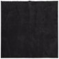 vidaXL Alfombra de pelo corto suave lavable HUARTE negro 120x120 cm vidaXL Alfombra de pelo corto suave lavable HUARTE negro 120x120 cm
