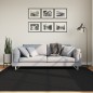 vidaXL Alfombra de pelo corto suave lavable HUARTE negro 200x200 cm vidaXL Alfombra de pelo corto suave lavable HUARTE negro 200x200 cm