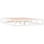 vidaXL Estructura de cama de madera maciza blanca 200x200 cm vidaXL Estructura de cama de madera maciza blanca 200x200 cm