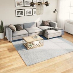 vidaXL Alfombra de pelo corto suave lavable HUARTE azul 240x240 cm