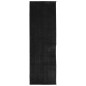 vidaXL Alfombra de pelo corto suave lavable HUARTE negro 80x250 cm vidaXL Alfombra de pelo corto suave lavable HUARTE negro 80x250 cm