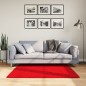 vidaXL Alfombra de pelo corto suave lavable HUARTE rojo 120x120 cm