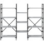vidaXL Estantería madera de ingeniería gris Sonoma 160x28,5x136,5 cm vidaXL Estantería madera de ingeniería gris Sonoma 160x28,5x136,5 cm