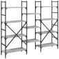 vidaXL Estantería madera de ingeniería gris Sonoma 160x28,5x136,5 cm vidaXL Estantería madera de ingeniería gris Sonoma 160x28,5x136,5 cm