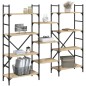 vidaXL Estantería madera de ingeniería roble Sonoma 160x28,5x136,5 cm vidaXL Estantería madera de ingeniería roble Sonoma 160x28,5x136,5 cm