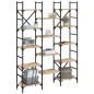 vidaXL Estantería madera de ingeniería roble Sonoma 127,5x28,5x172,5cm vidaXL Estantería madera de ingeniería roble Sonoma 127,5x28,5x172,5cm