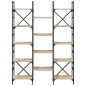 vidaXL Estantería madera de ingeniería roble Sonoma 127,5x28,5x172,5cm vidaXL Estantería madera de ingeniería roble Sonoma 127,5x28,5x172,5cm