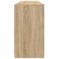 vidaXL Aparador con luces LED roble Sonoma 181,5x37x67 cm vidaXL Aparador con luces LED roble Sonoma 181,5x37x67 cm