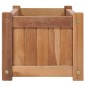 vidaXL Arriate elevado madera maciza de teca 100x30x25 cm vidaXL Arriate elevado madera maciza de teca 100x30x25 cm