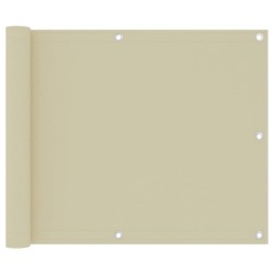  vidaXL Toldo para balcón tela oxford crema 75x300 cm