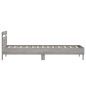 vidaXL Cama con cabecero madera de ingeniería gris Sonoma 90x200 cm vidaXL Cama con cabecero madera de ingeniería gris Sonoma 90x200 cm