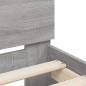 vidaXL Cama con cabecero madera de ingeniería gris Sonoma 90x200 cm vidaXL Cama con cabecero madera de ingeniería gris Sonoma 90x200 cm