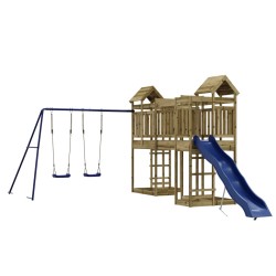 vidaXL Parque infantil de exterior madera de pino impregnada