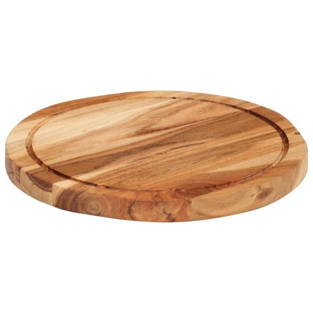 vidaXL Tabla de cortar madera maciza de acacia Ø30x2,5 cm