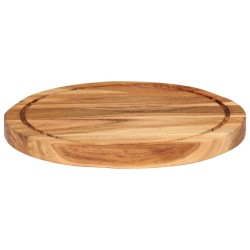 vidaXL Tabla de cortar madera maciza de acacia Ø30x2,5 cm