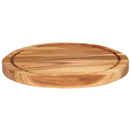 vidaXL Tabla de cortar madera maciza de acacia Ø30x2,5 cm