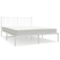 vidaXL Estructura de cama con cabecero metal blanca 160x200 cm