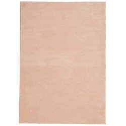 vidaXL Alfombra de pelo corto suave lavable HUARTE rosado 140x200 cm