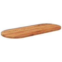 vidaXL Tablero de mesa ovalado madera maciza de acacia 120x50x2,5 cm