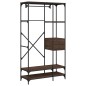 vidaXL Armario cajones madera ingeniería marrón roble 100x40x180 cm vidaXL Armario cajones madera ingeniería marrón roble 100x40x180 cm