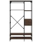 vidaXL Armario cajones madera ingeniería marrón roble 100x40x180 cm vidaXL Armario cajones madera ingeniería marrón roble 100x40x180 cm