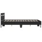 vidaXL Estructura cama con cabecero madera ingeniería negro 120x200 cm vidaXL Estructura cama con cabecero madera ingeniería negro 120x200 cm