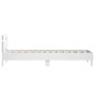 vidaXL Estructura cama con cabecero madera ingeniería blanco 90x200 cm